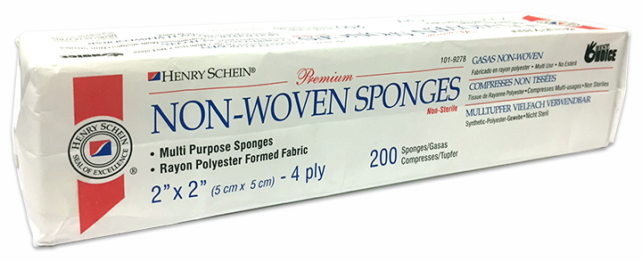 Premium - Non-Woven Sponges - 2"x2" - Non Esterile - Click Image to Close