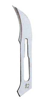 Surgeon Blades - #12 - Carbon Steel - Sterile - Click Image to Close