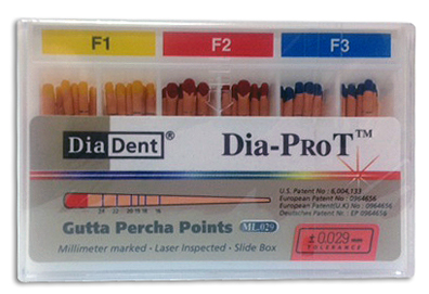 Dia-Pro T - Gutta Percha Points - F1, F2 and F3 - Click Image to Close