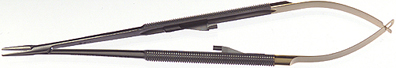Castro - Needle Holder - Micro-Straight - Diamond Dusted - 7" - Click Image to Close