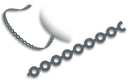Chain on Spools - Short - Silver Color - Click Image to Close