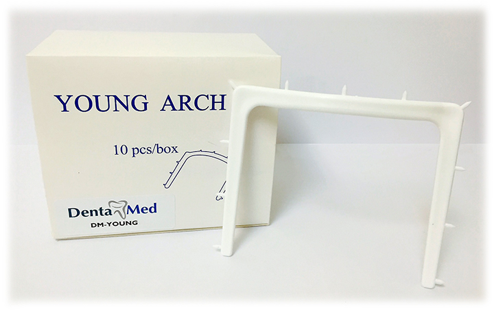 Young Arches - Rubber Dam Frame - White Plastic - 5"x5" - Click Image to Close
