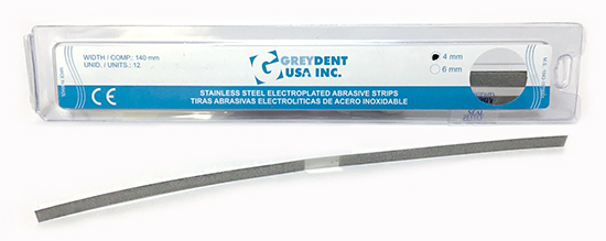 Abrasive Strips - Stainless Steel - Electroplated - 14mm x 4 mm - Click Image to Close
