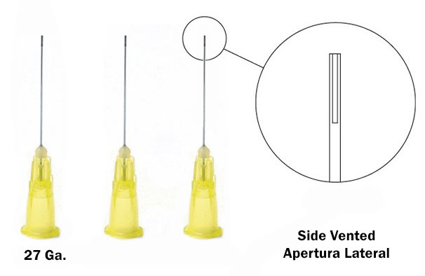 Irrigating Needle Tips with Side Vent - 27 Gauge - Click Image to Close