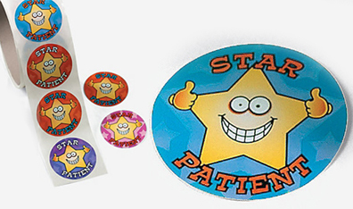 Stickers in a Roll - Star Patient