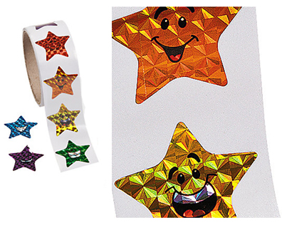 Stickers - Bright Smiling Stars - Click Image to Close