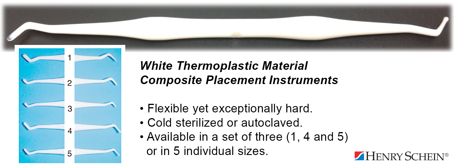 Composite Placement Instruments - White Thermoplastic