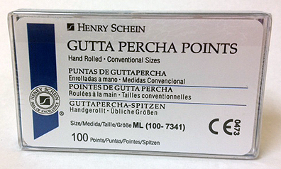 Gutta Percha Points - Standardized (ISO/AAE) Sizes - 100 per Box
