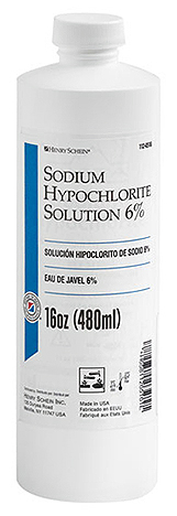 Solucion de Hipoclorito de Sodio al 6% - Botella de 16Oz.