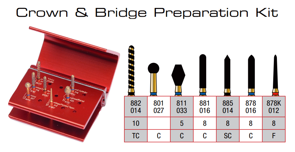 Alpen - Procedure Kit - Crown & Bridge Preparation Kit