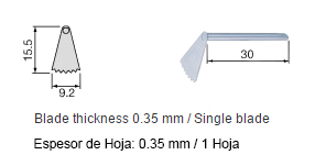 SGO-5 - Hojas para Oscilacion Lateral - Micro Sierra SGO2-E