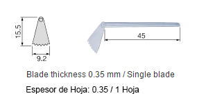SGO-6 - Hojas para Oscilacion Lateral - Micro Sierra SGO2-E