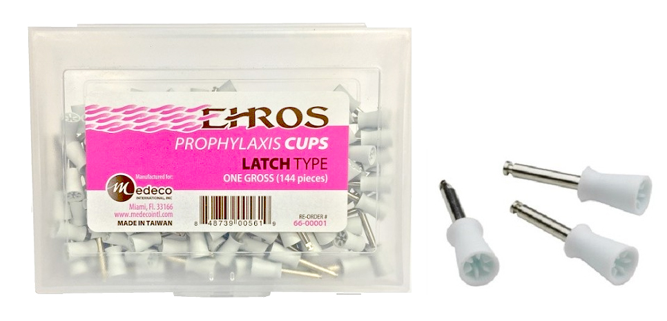 Ehros - Prophylaxis Cups - Latch Type - 144 Pieces - Click Image to Close