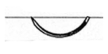 (image for) 3-0 Surgical Suture - Silk Black Braided - C-6 - 18"