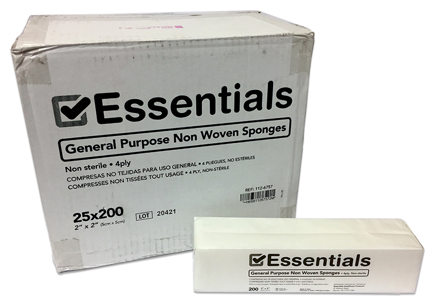 (image for) Essentials - Non Woven Sponges - 2"x2"