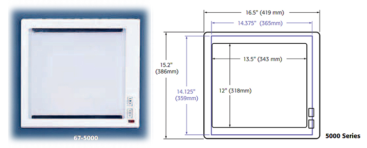 (image for) 5000 - X-Ray Viewer - Recessed