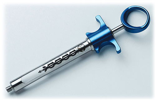 (image for) Aspirating Syringe - Petite - Blue