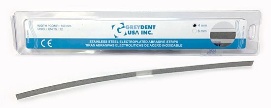 (image for) Abrasive Strips - Stainless Steel - Electroplated - 14mm x 4 mm