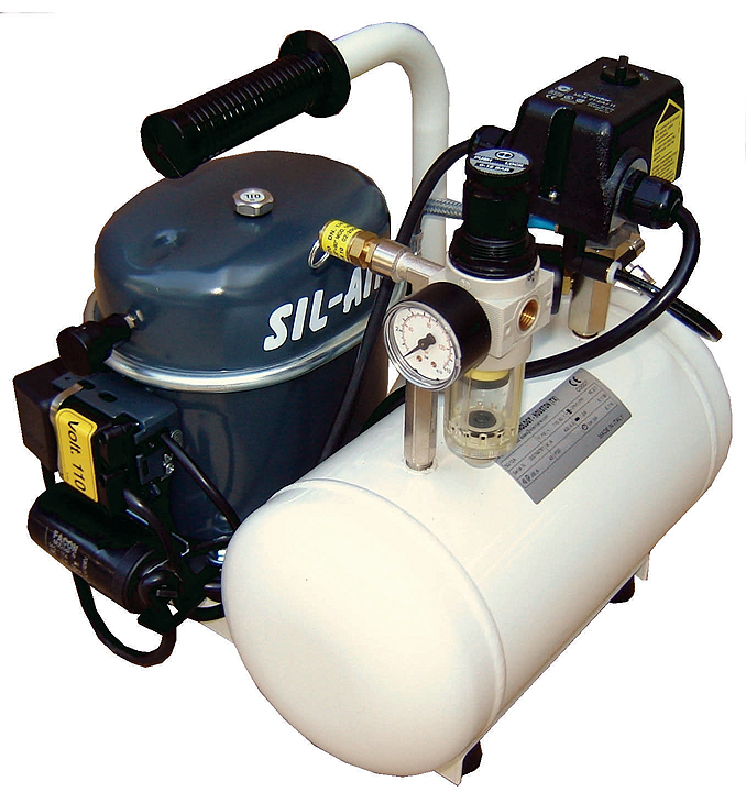 SilAir 50-6 - Oil Lubricated Silent Compressor (image for) SilAir 50-6 - Oil Lubricated Silent Compressor