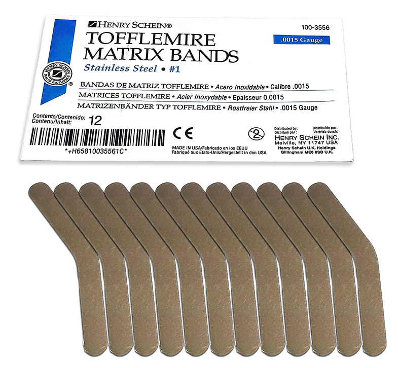 (imagen para) Tofflemire - Bandas Matrices - #1 - Calibre .0015